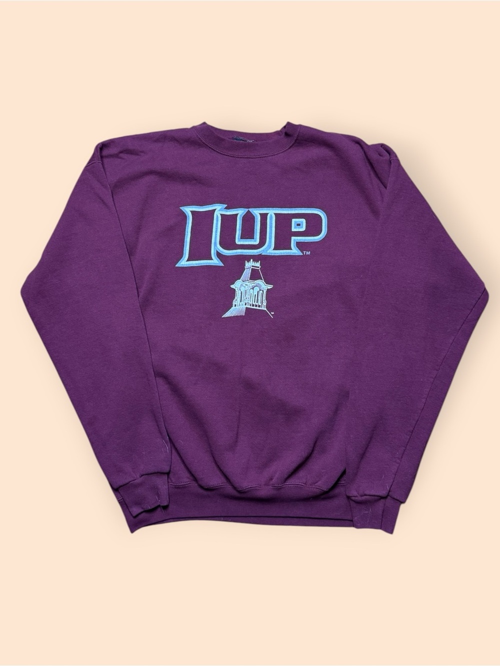 Vintage 1990s IUP Crewneck Sweatshirt XL Indiana PA Vtg 90s